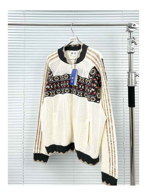 Adidas CLOT Knit Jacket - Ethnic Style Cardigan - Spring/Summer Fashion 1 Adidas CLOT Knit Jacket - Ethnic Style Cardigan - Spring/Summer Fashion