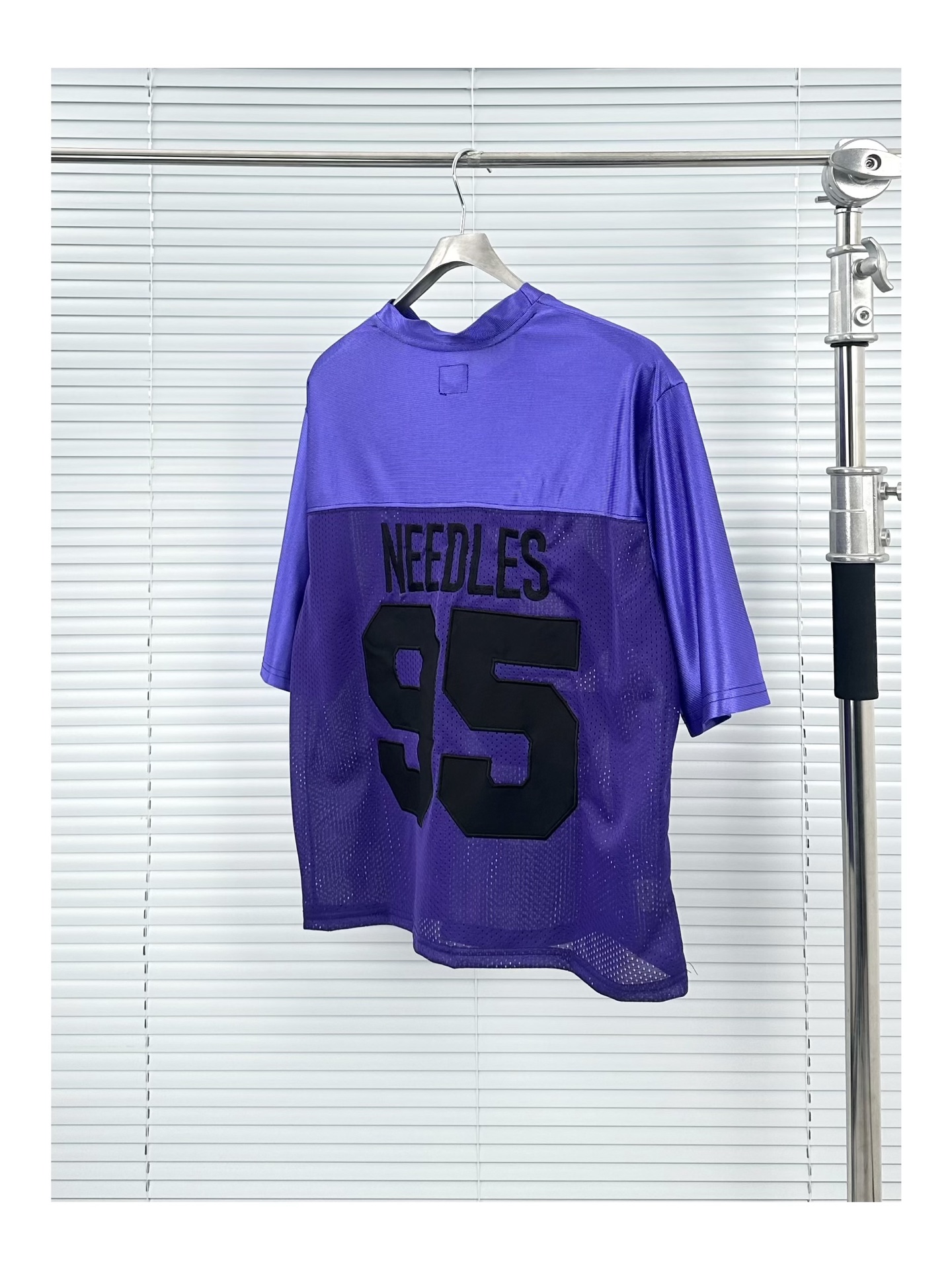 Needles x BEAMS Purple Football Jersey Short Sleeve T-Shirt