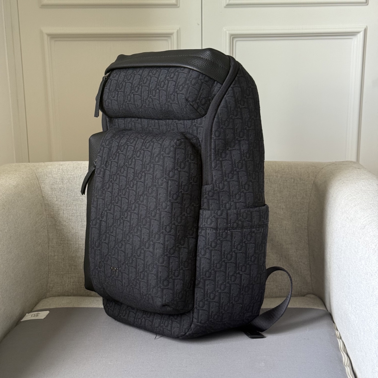 Dior Rider Soft Backpack: Black Oblique Fabric, Leather Details, and Dior Signature 5 i1751006013909 4345 0 3