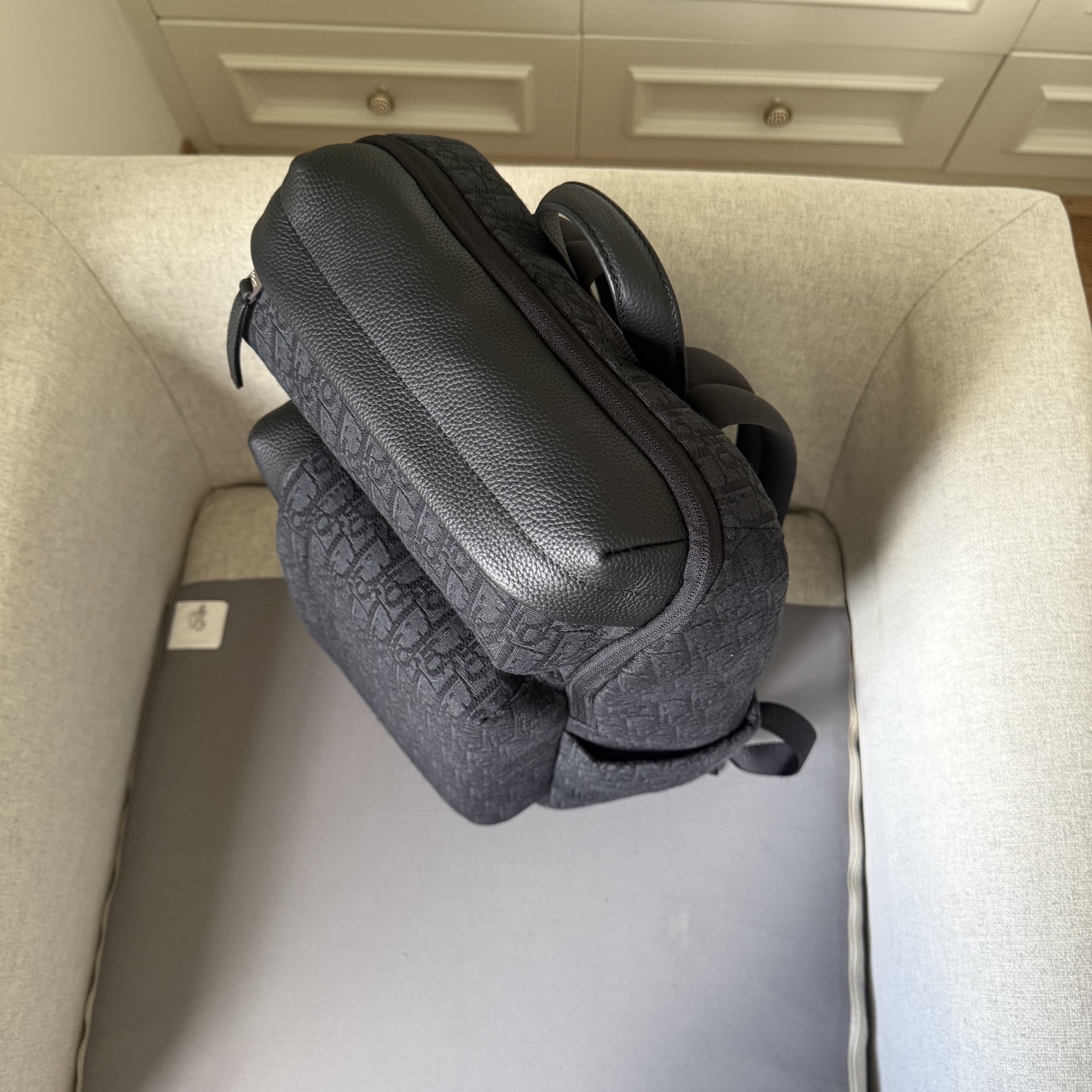Dior Rider Soft Backpack: Black Oblique Fabric, Leather Details, and Dior Signature 7 i1751006013909 8125 0 5