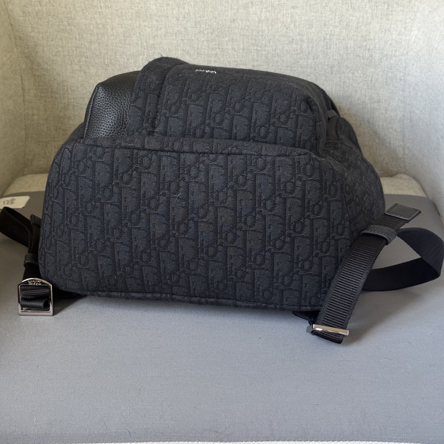 Dior Rider Soft Backpack: Black Oblique Fabric, Leather Details, and Dior Signature 9 i1751006015594 8016 0 7