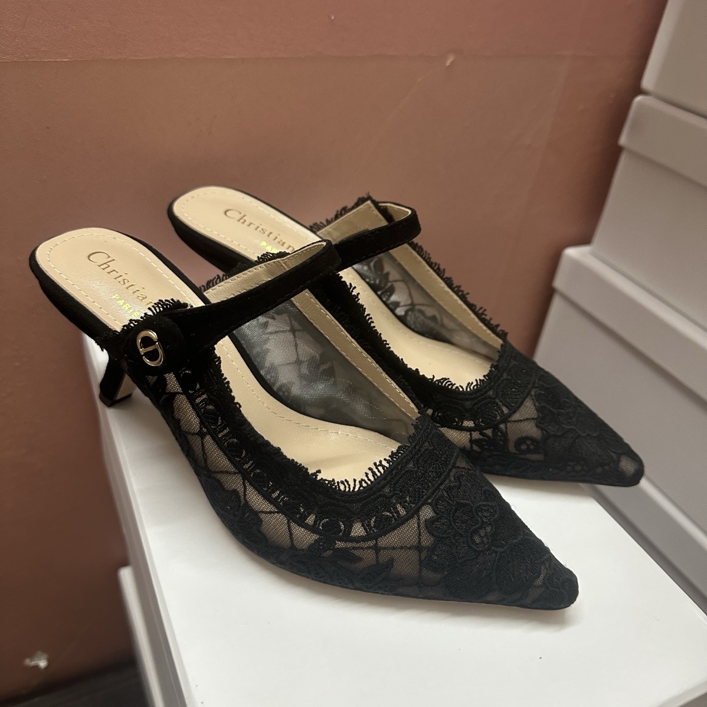 NO:233486,J'ADIOR DIOR counter latest celebrity style with webbing high heels; using unique embroidery of more than 200,000 stitches and a single complete seamless fabric craft, the iconic electric embroidery 