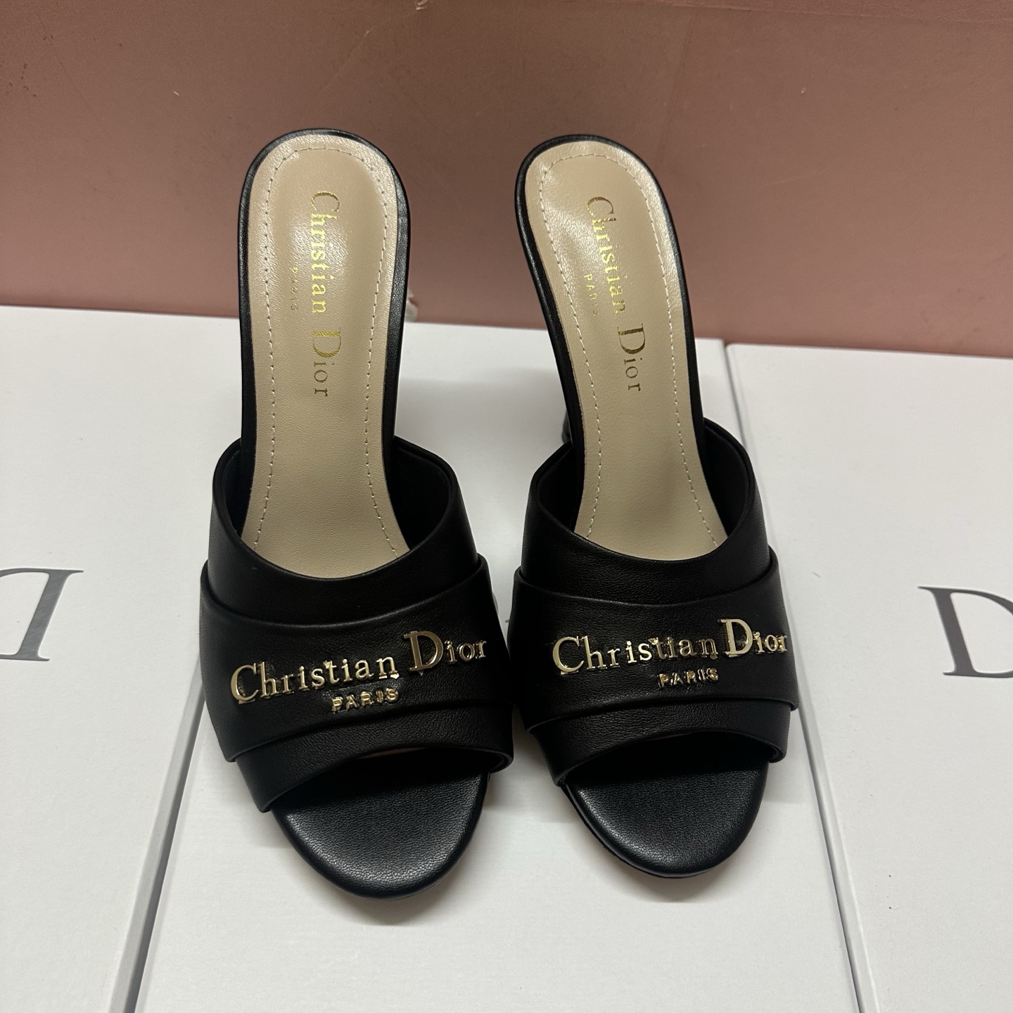 NO:246570,J'ADIOR DIOR counter latest star high heel slippers; using unique embroidery of more than 200,000 stitches and a single complete seamless fabric craft, the iconic electric embroidery 