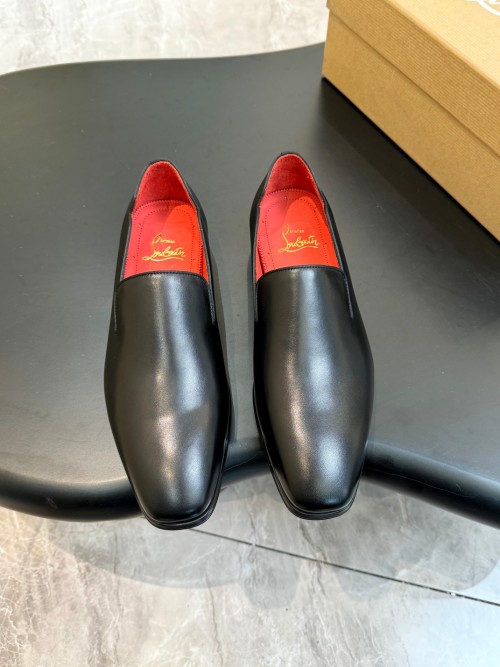 Christian Louboutin Men's Leather Loafers - Classic Style 1 Christian Louboutin Men's Leather Loafers - Classic Style
