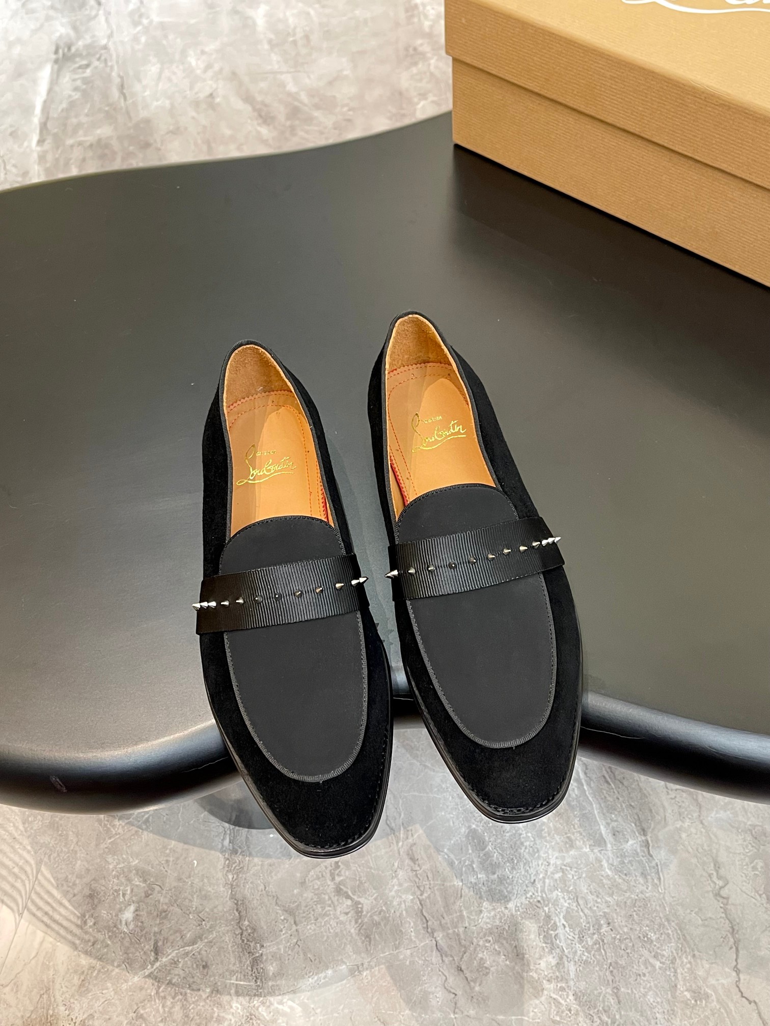 Christian Louboutin（cl男） Style Red Leather Men's Shoes Lookbook Reference image 1