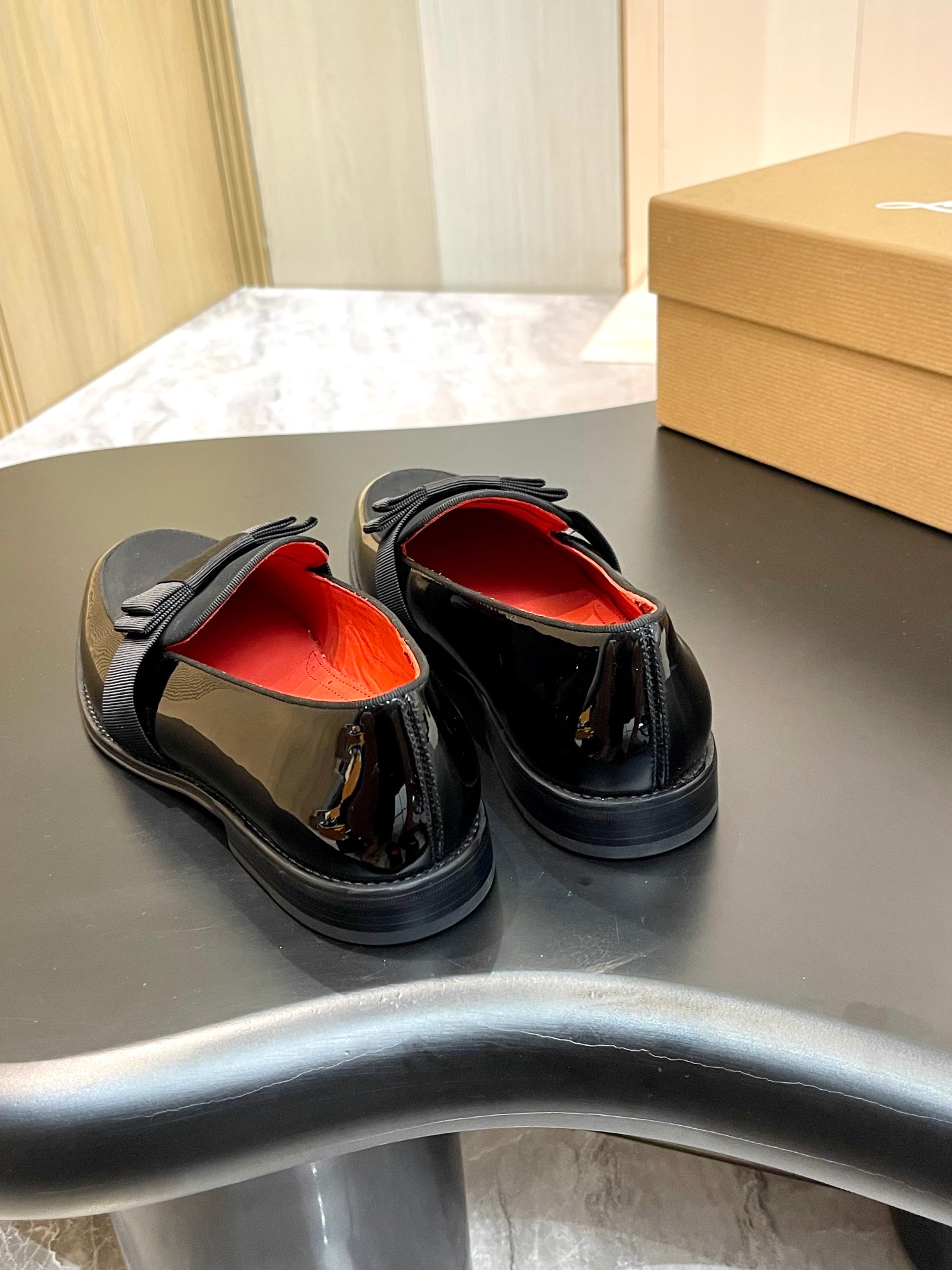 Christian Louboutin Style Red Leather Men's Shoes style reference detail image 8 from source 782834