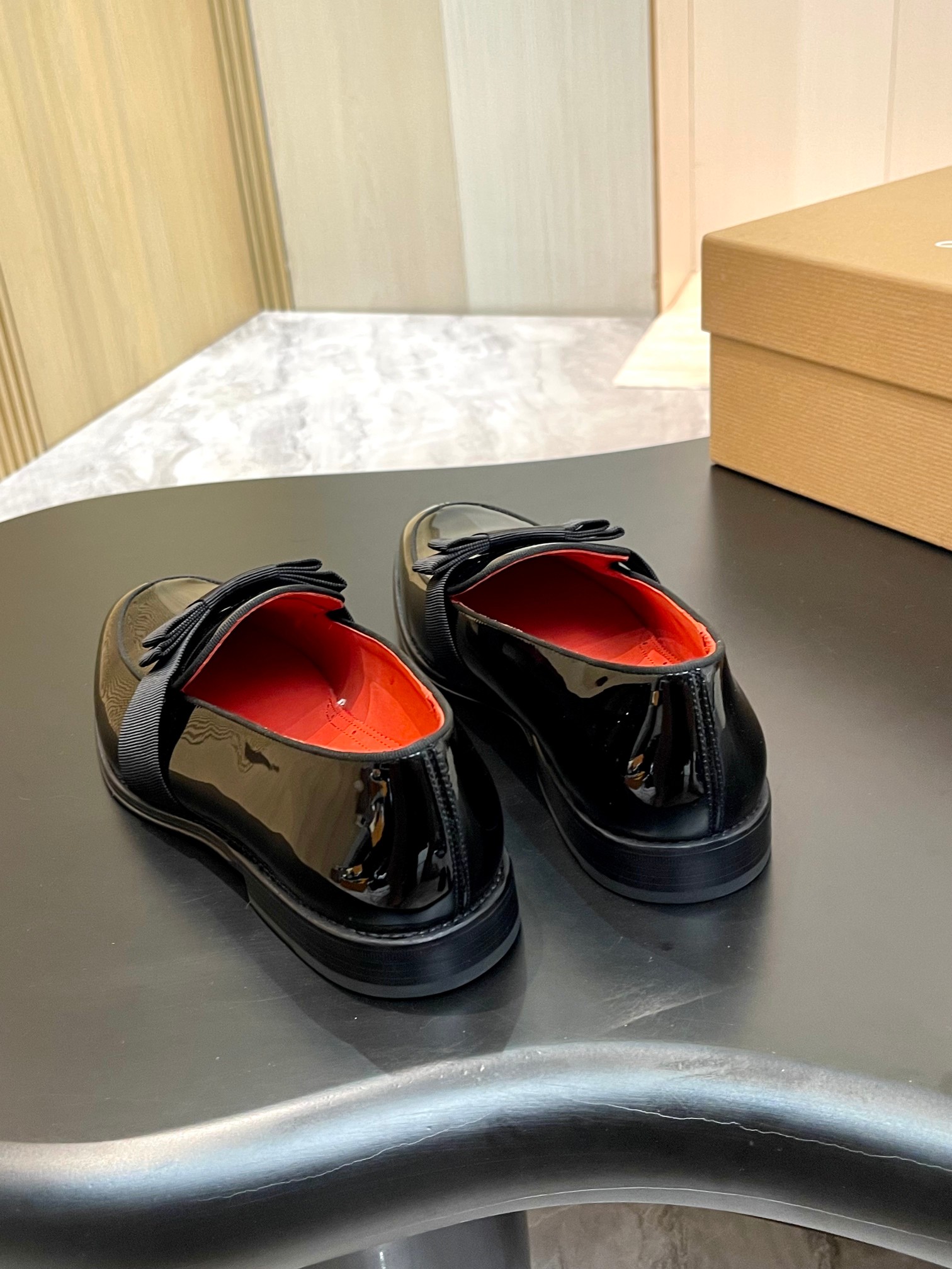 Christian Louboutin Style Red Leather Men's Shoes style reference detail image 8 from source 782832