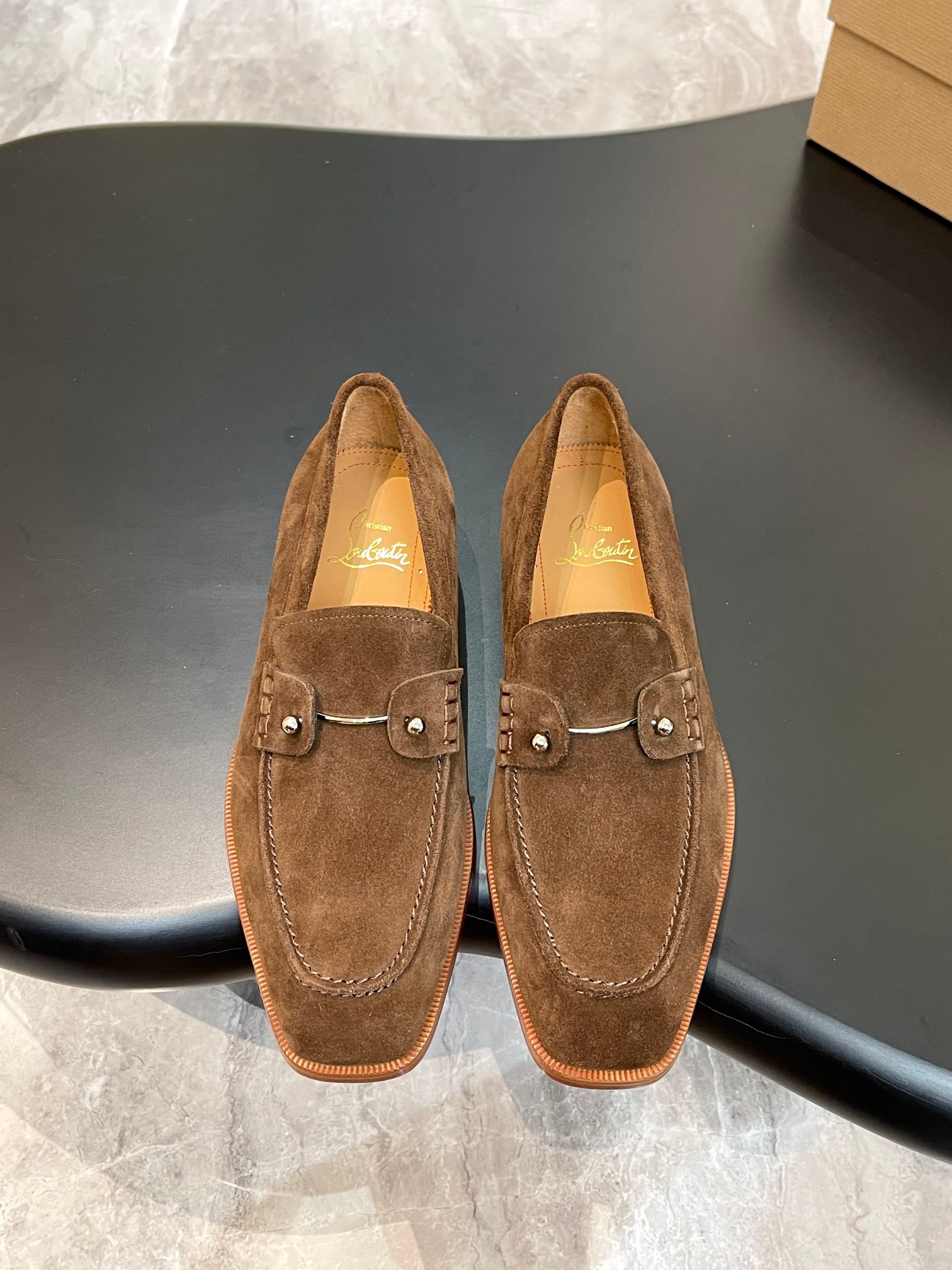 Christian Louboutin（cl男） Style Red Leather Men's Shoes Lookbook Reference image 1