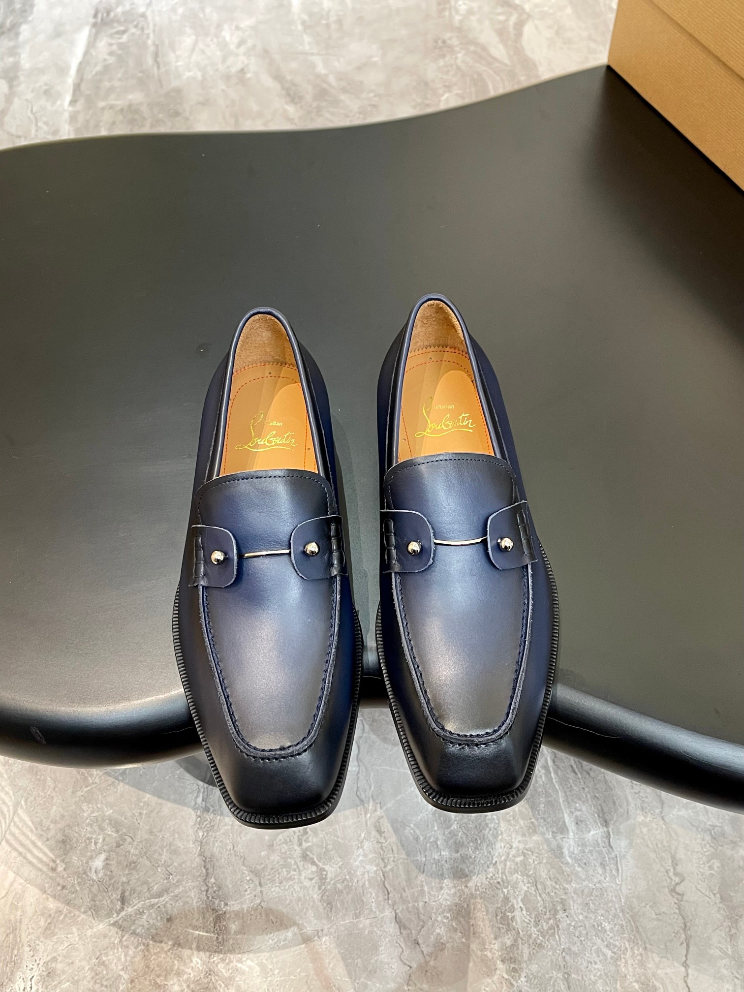 Christian Louboutin（cl男） Style Red Leather Men's Shoes Lookbook Reference image 1