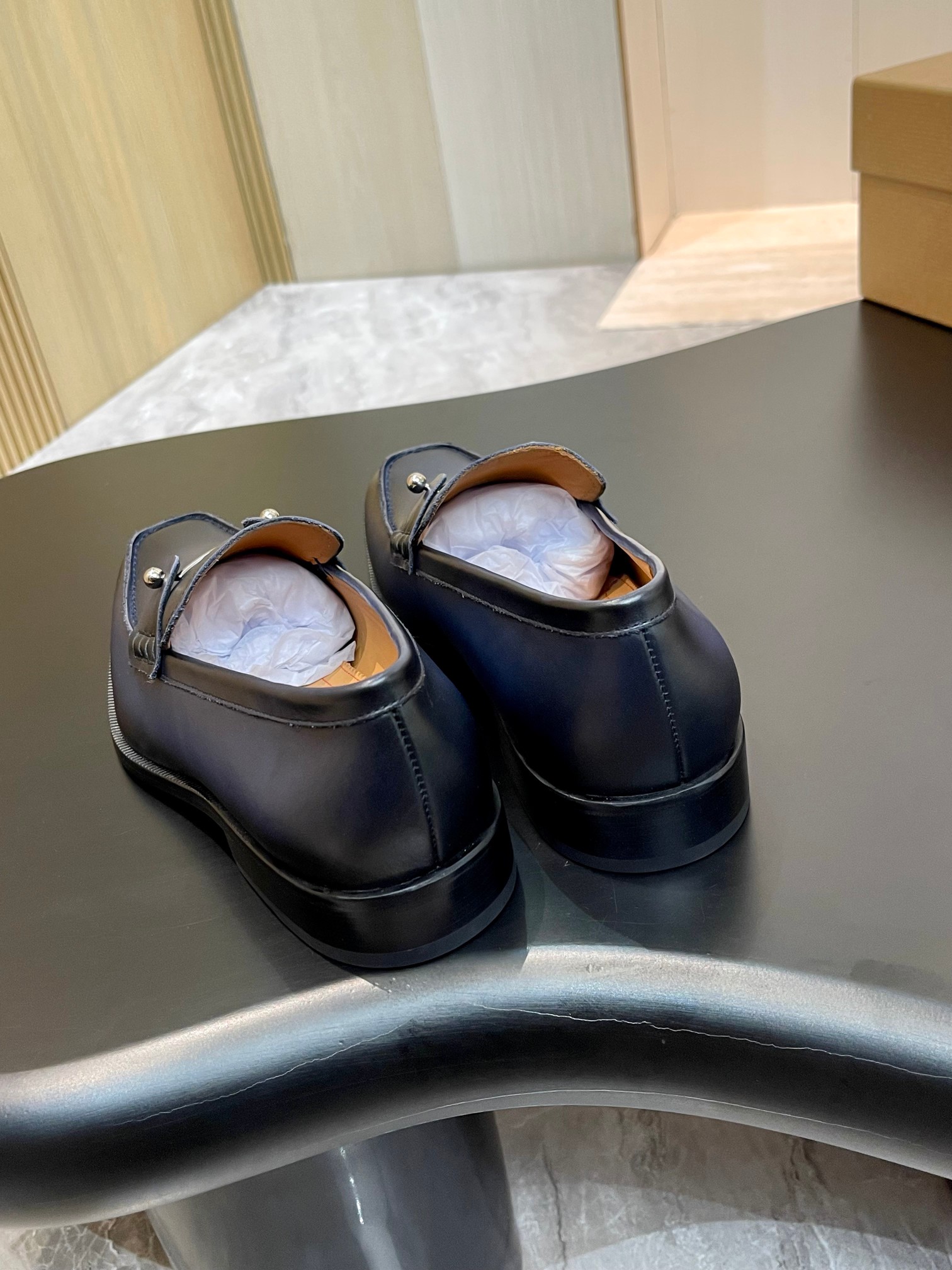 Christian Louboutin Style Red Leather Men's Shoes style reference detail image 8 from source 782842