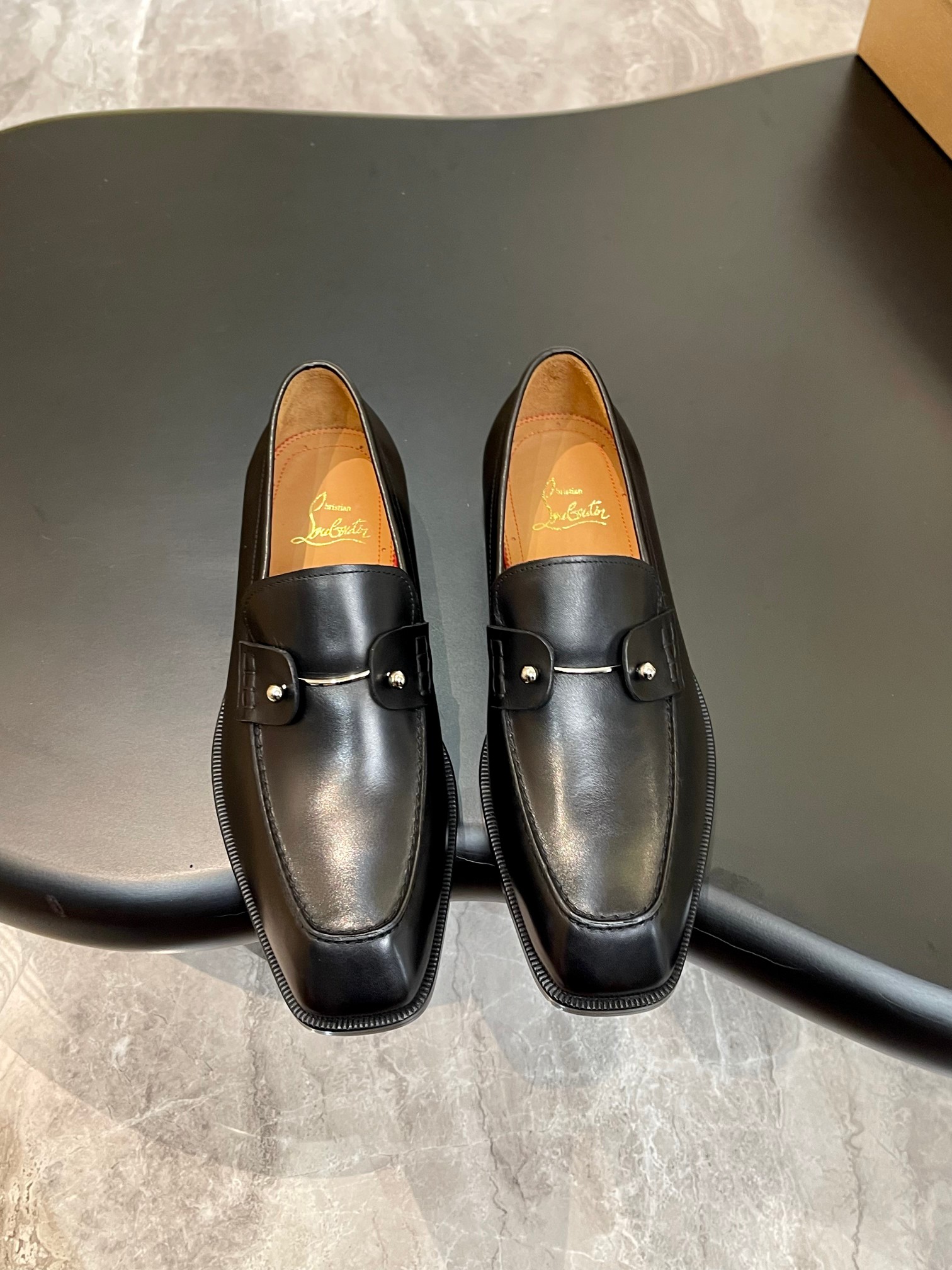 Christian Louboutin（cl男） Style Red Leather Men's Shoes Lookbook Reference image 1