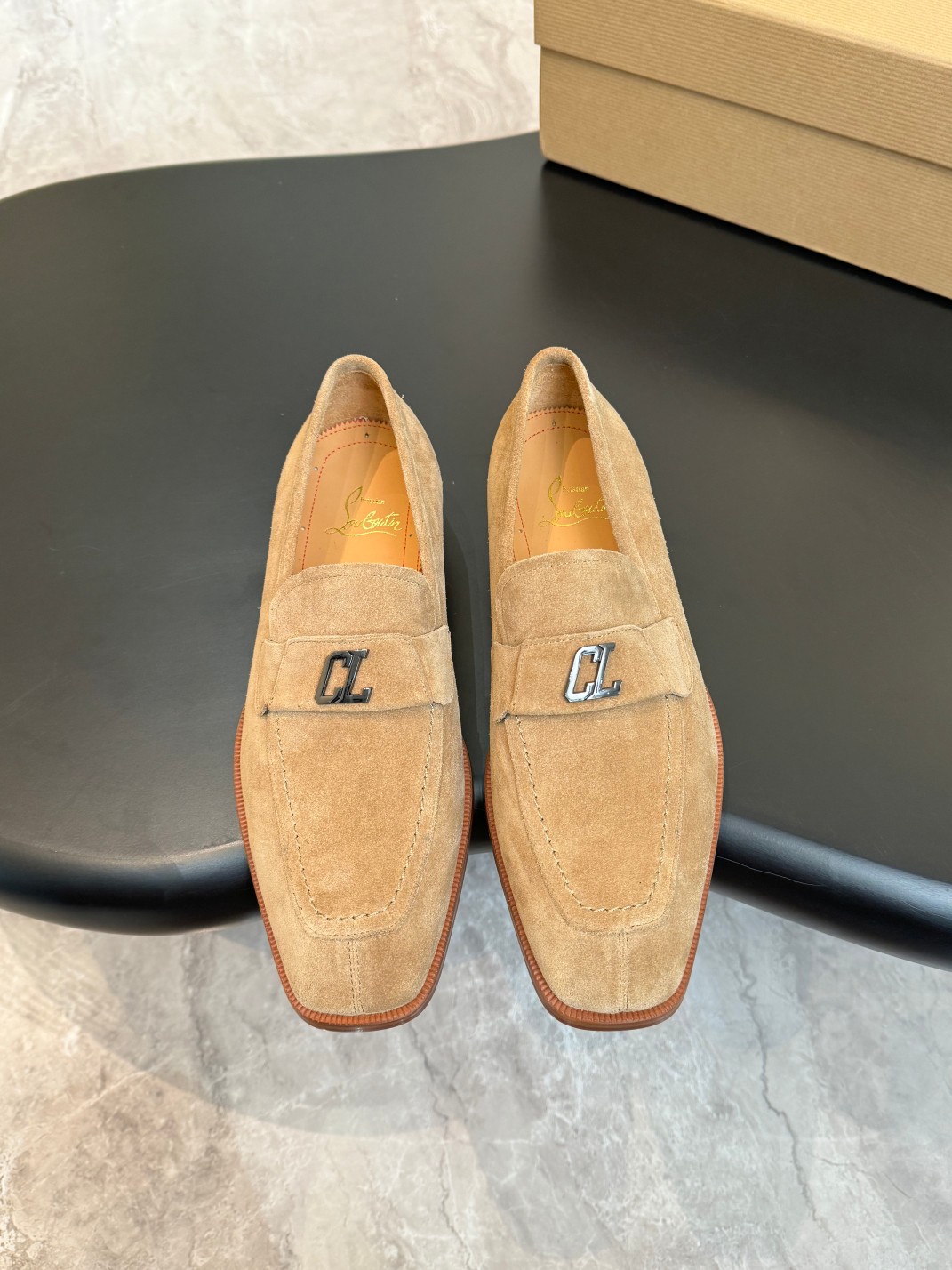 Christian Louboutin（cl男） Style Red Leather Men's Shoes Lookbook Reference image 1