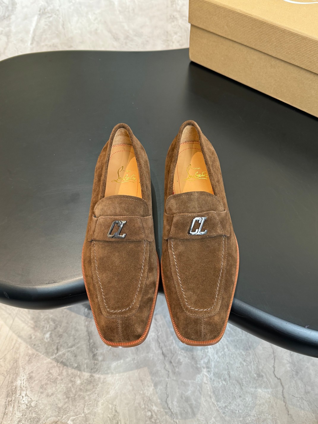 Christian Louboutin（cl男） Style Red Leather Men's Shoes Lookbook Reference image 1