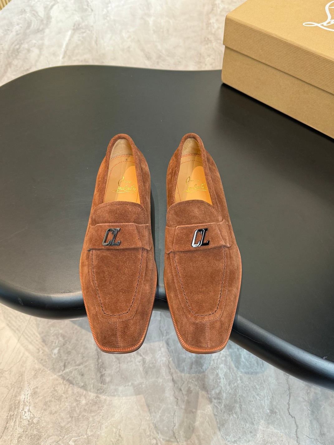 Christian Louboutin（cl男） Style Red Leather Men's Shoes Lookbook Reference image 1