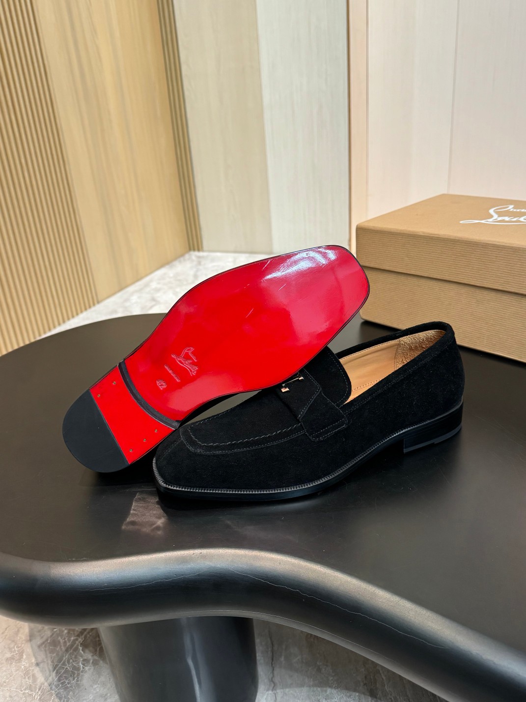 Christian Louboutin Style Red Leather Men's Shoes style reference detail image 9 from source 782848