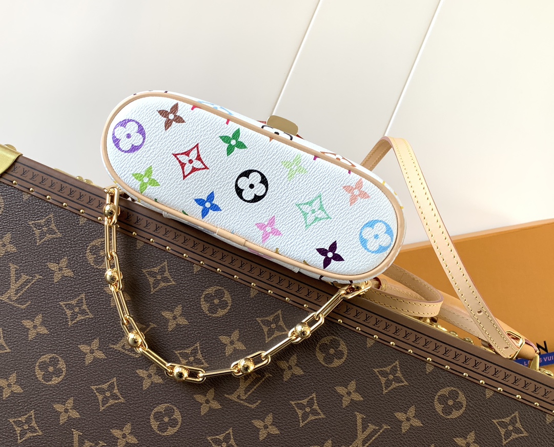 Louis Vuitton Vanity Pouch Murakami Takashi Monogram Handbag, White 4 i1742376170 8315 4