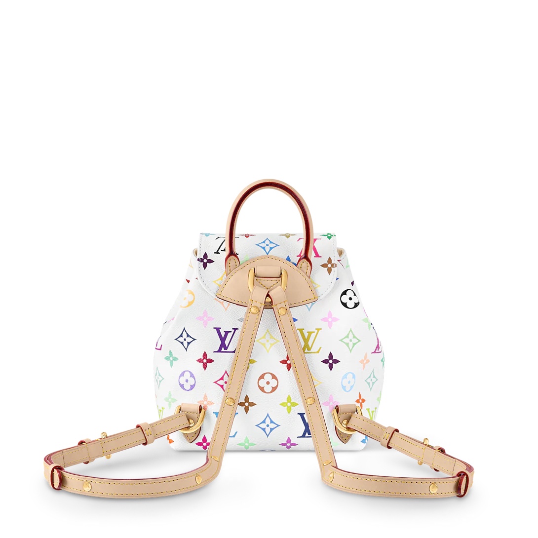 Louis Vuitton Monogram Multicolor White Coated Canvas Lockme Mini Backpack 4 i1742470292 2163 1