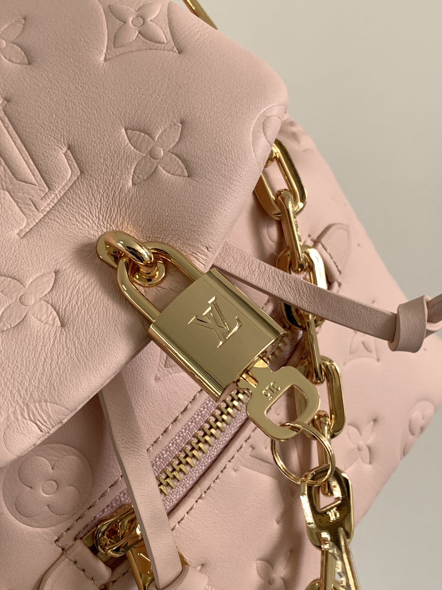 顶级原单,变码芯片
M13389粉色 M13387黑色
Coussin Backpack 迷你手袋以 M