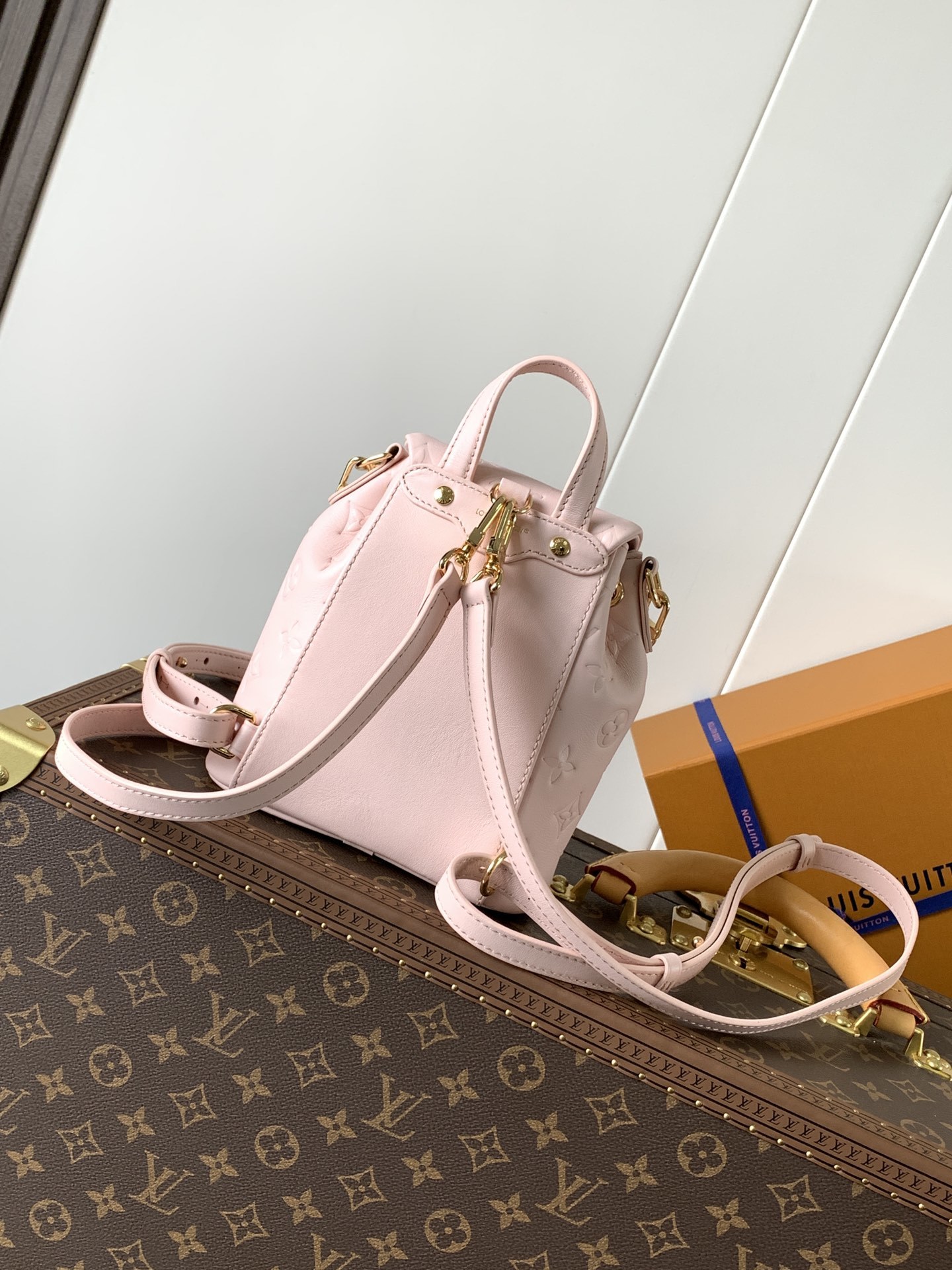 顶级原单,变码芯片
M13389粉色 M13387黑色
Coussin Backpack 迷你手袋以 M