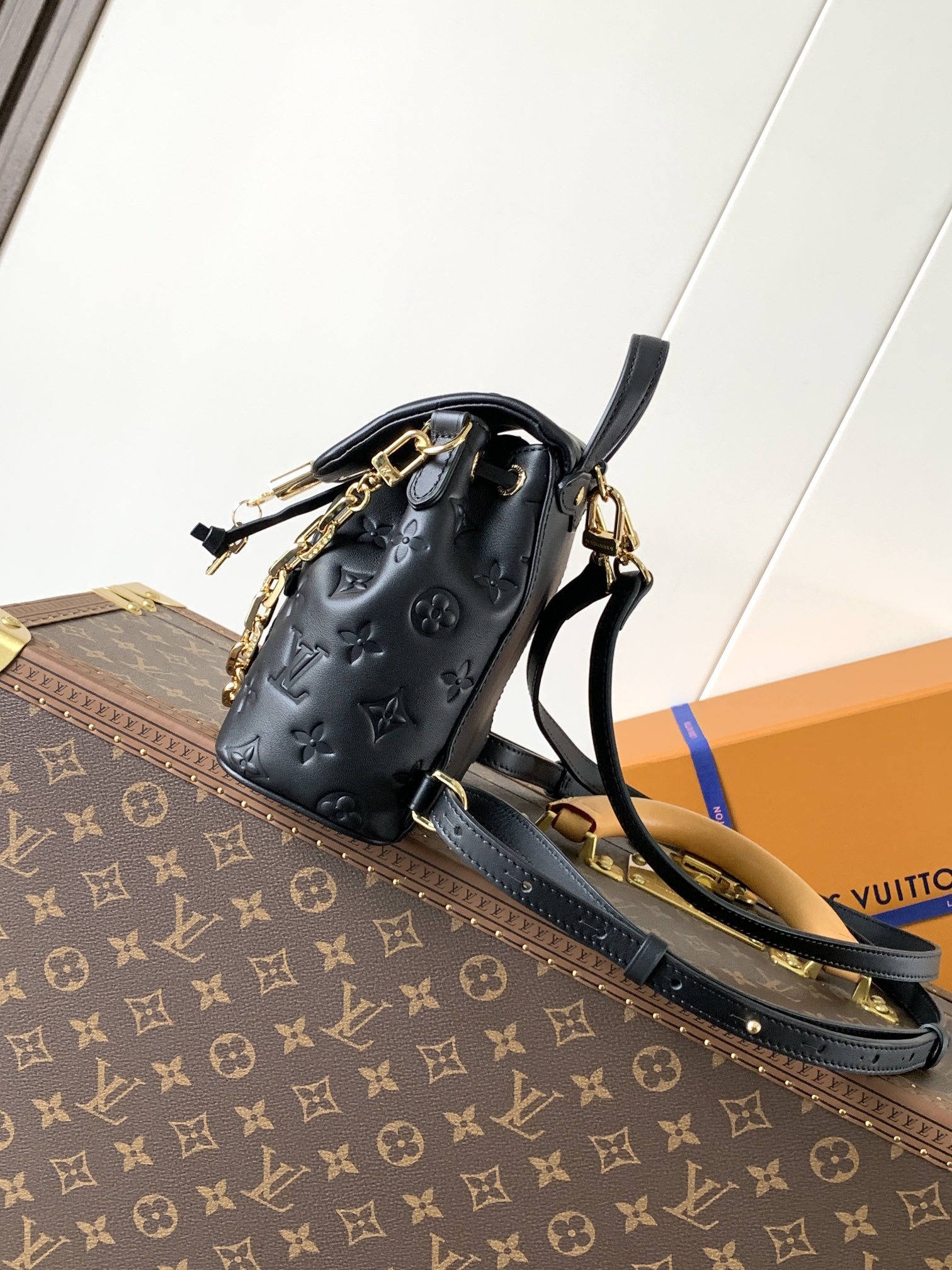 顶级原单,变码芯片
M13389粉色 M13387黑色
Coussin Backpack 迷你手袋以 M