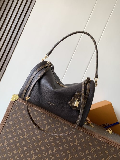 Louis Vuitton Express Medium Handbag Monogram Leather Trim - Urban Style 1 Louis Vuitton Express Medium Handbag Monogram Leather Trim - Urban Style