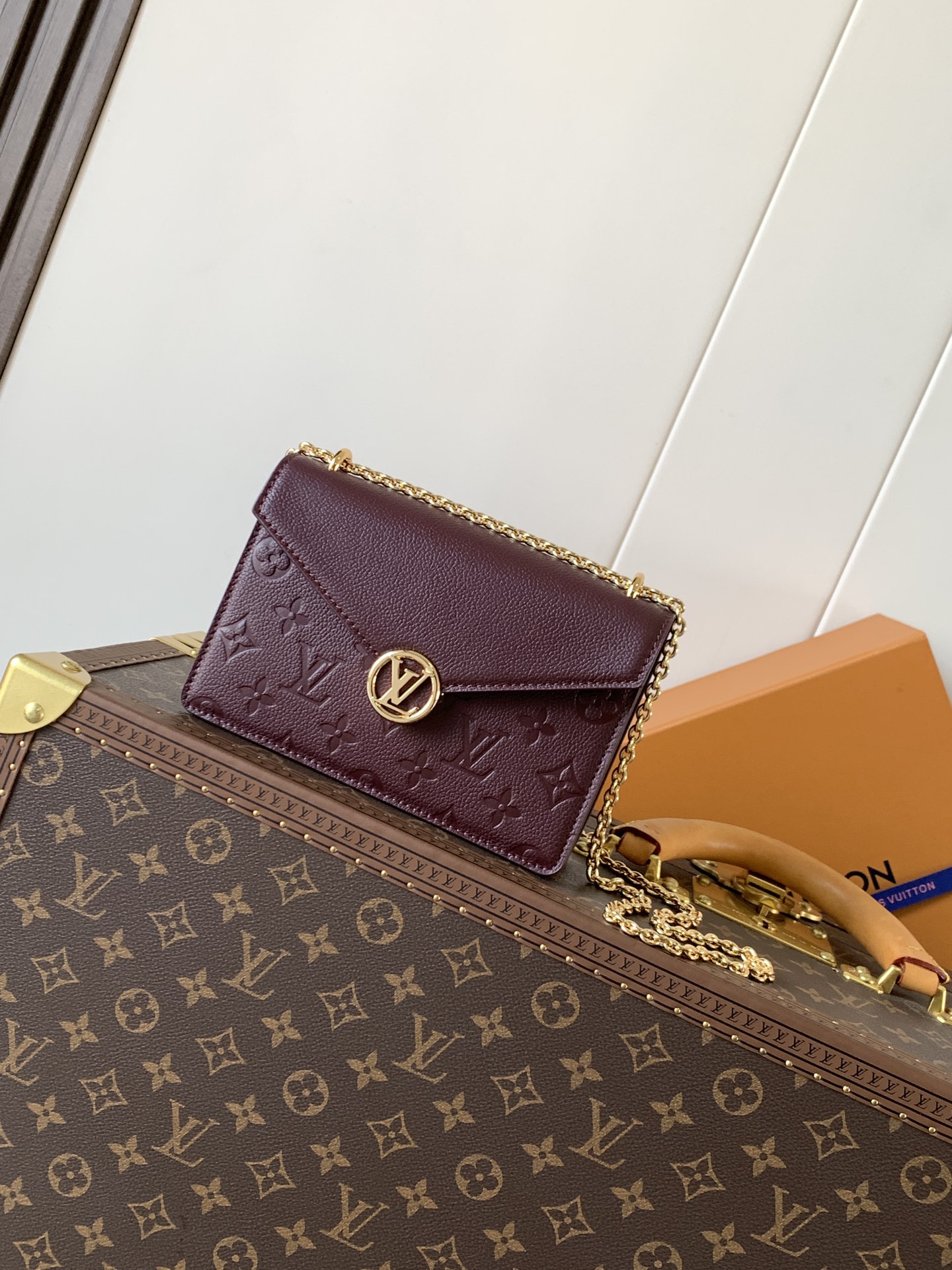 顶级原单，变码芯片M13569黑色M13570 灰 M25814 酒红 (链条/压花)【Portefeu