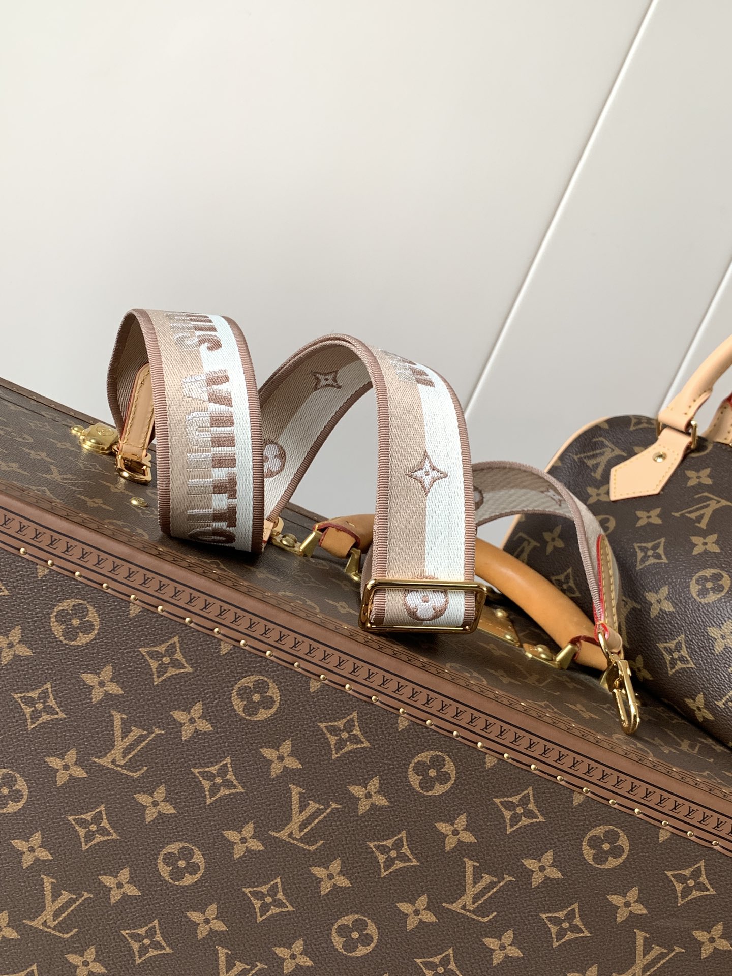 Louis Vuitton 本款 Speedy Bandoulière 20 手袋向品牌 旅行袋汲取灵感 为 Monogram 帆布勾勒牛皮革饰边
