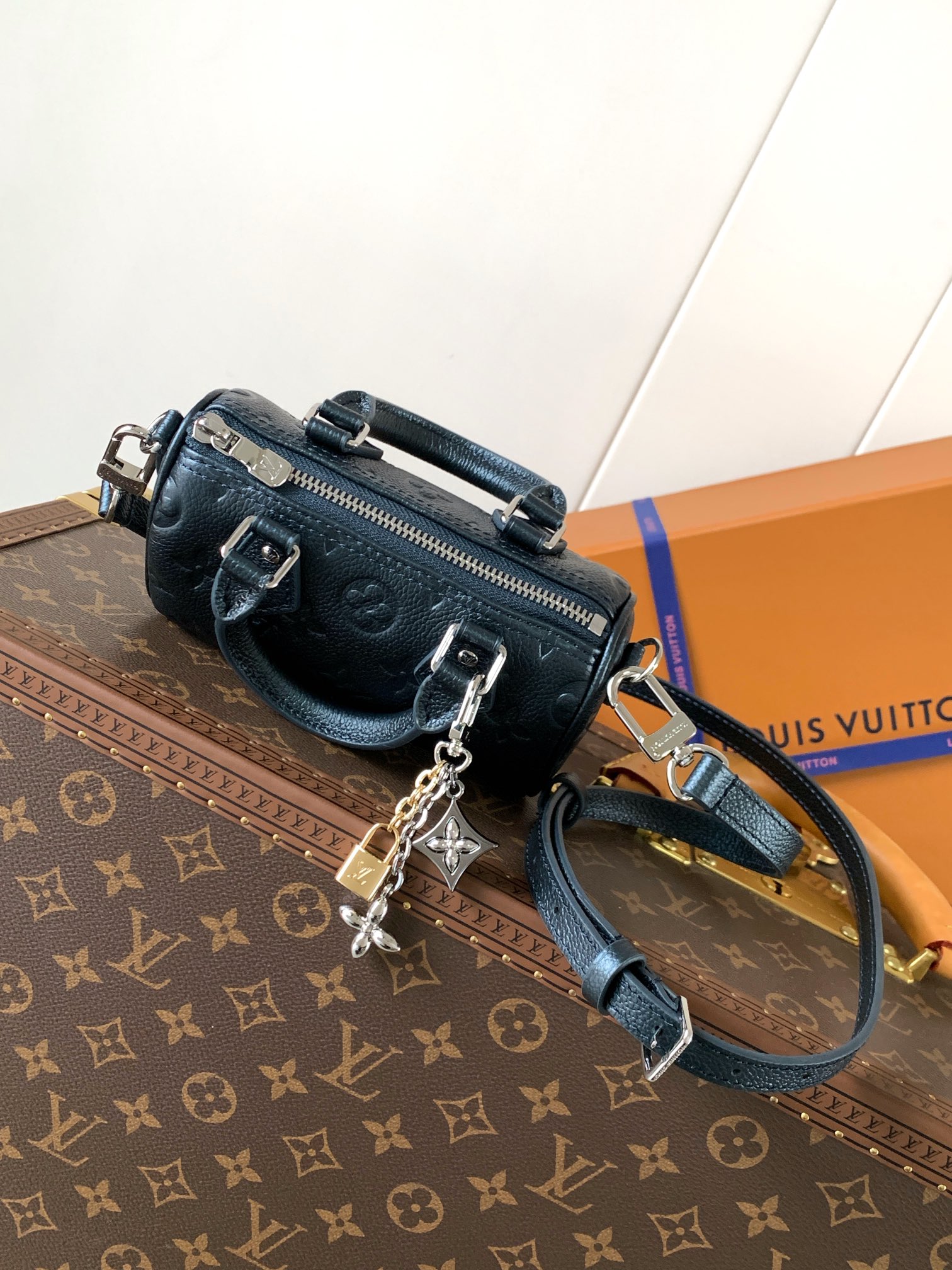 Louis Vuitton 作为仿真版推出的Nano Speedy 利用率高的色调 使它既适合日常妆容 也适合晚上妆容