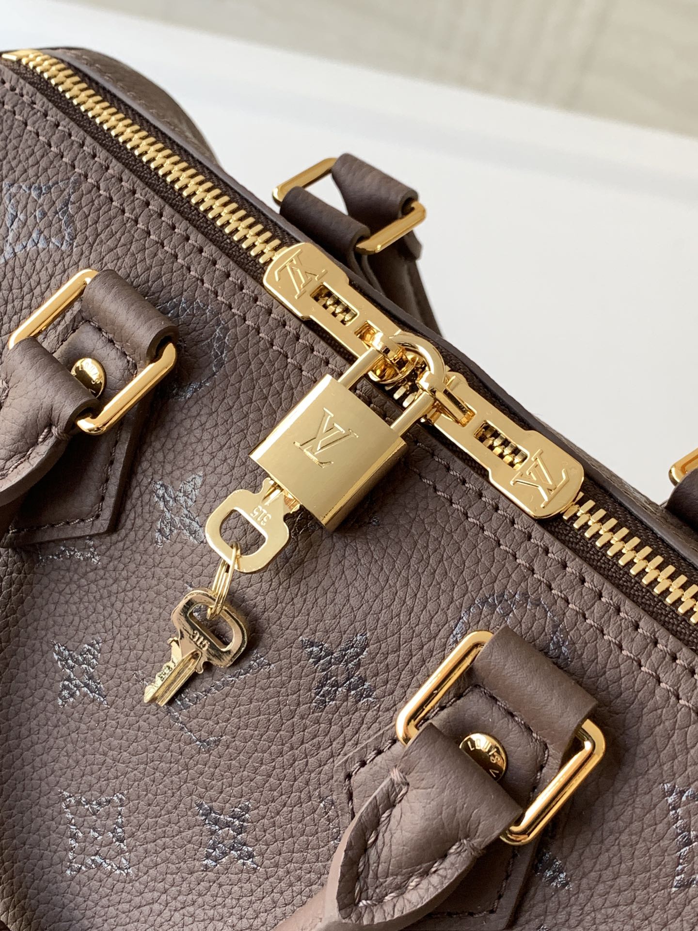 Louis Vuitton 本款 Speedy Bandoulière 25 手袋以牛皮革缔造抱枕般的柔软触感