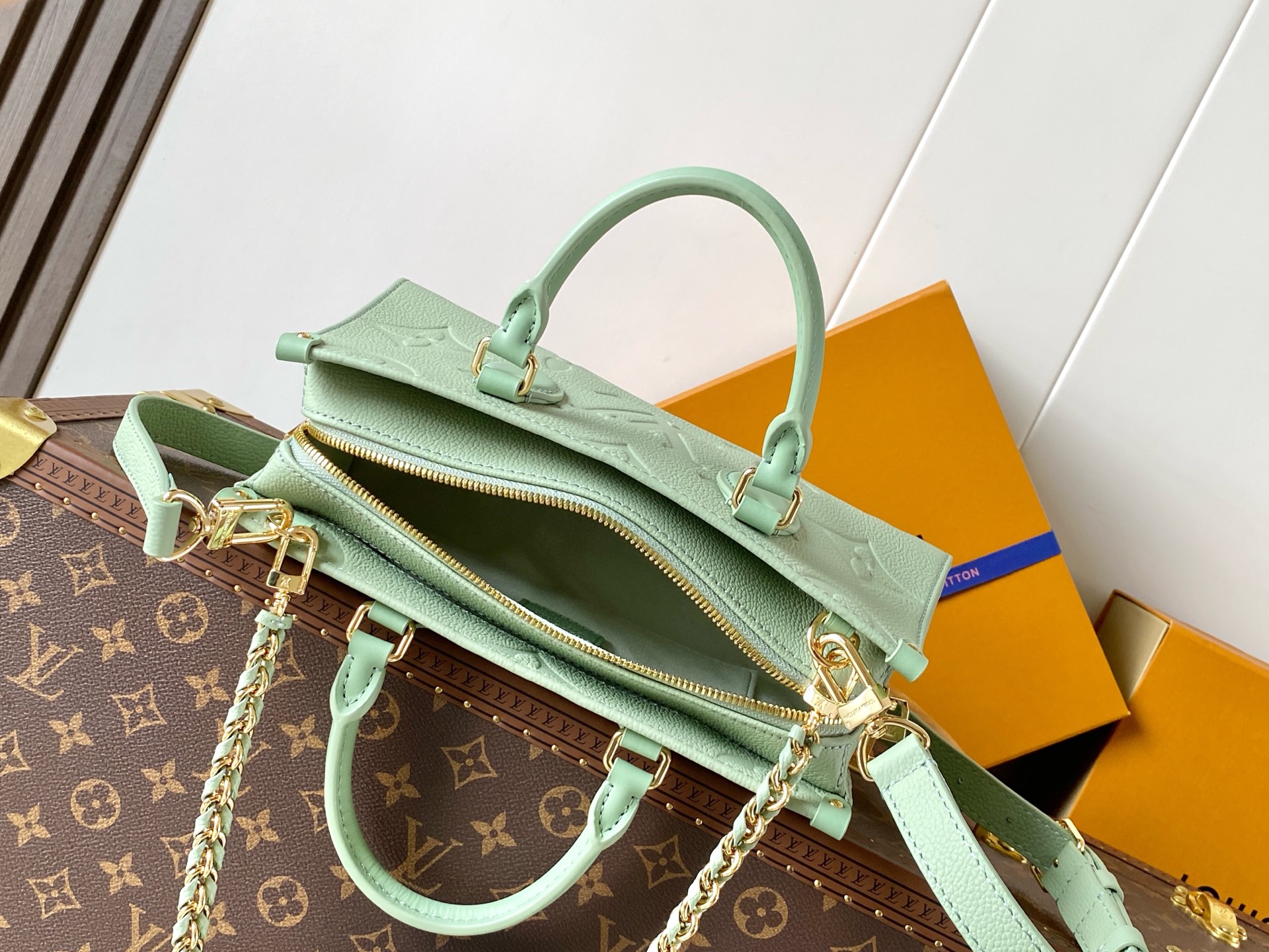 Louis Vuitton OnTheGo Green Tote Bag