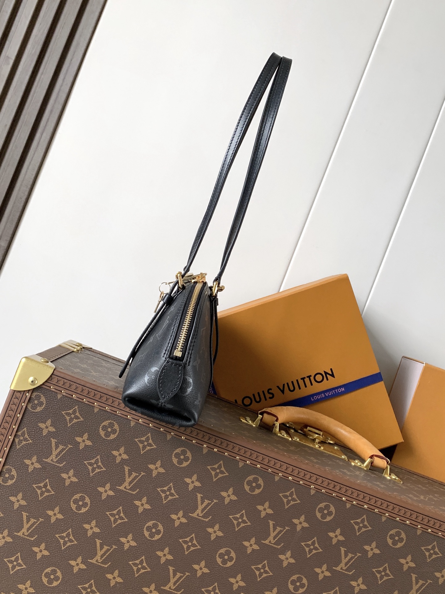 Louis Vuitton Black Monogram Dome Shoulder Bag