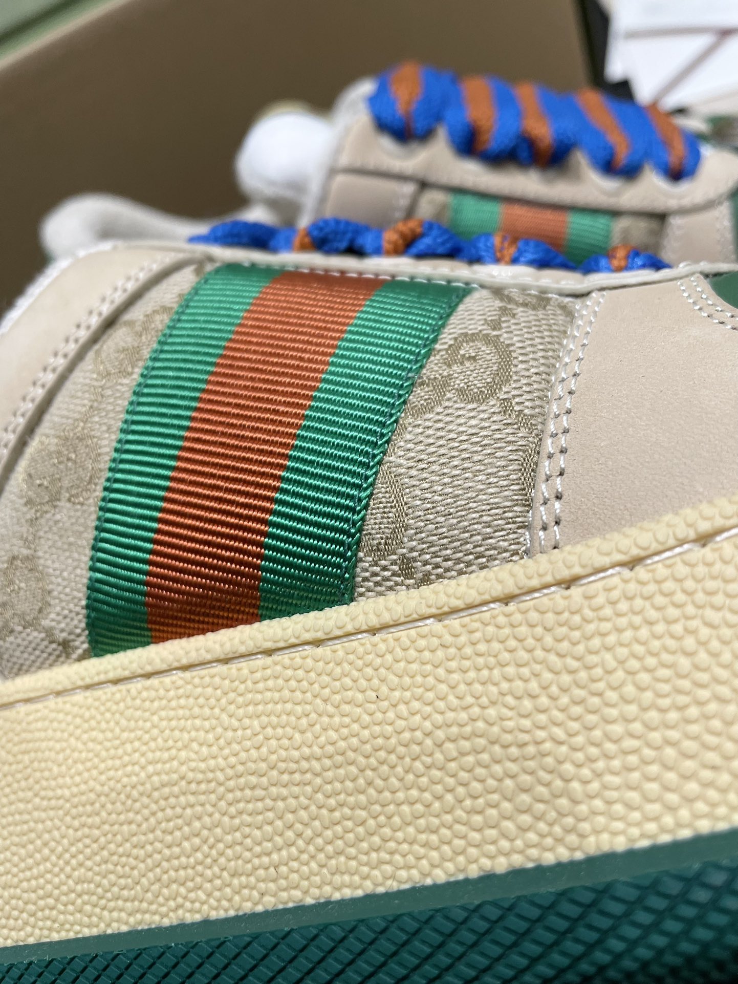 NO:592947,Gucci Screener series chubby classic old floral fabric details women's size 35-40, casual shoes/sports shoes, gucci, sneakers19860909Gucci Screener系列 小胖丁 经典老花布 细节 女款35-40码,休闲鞋/运动鞋,gucci,sneakers,Women's Shoes