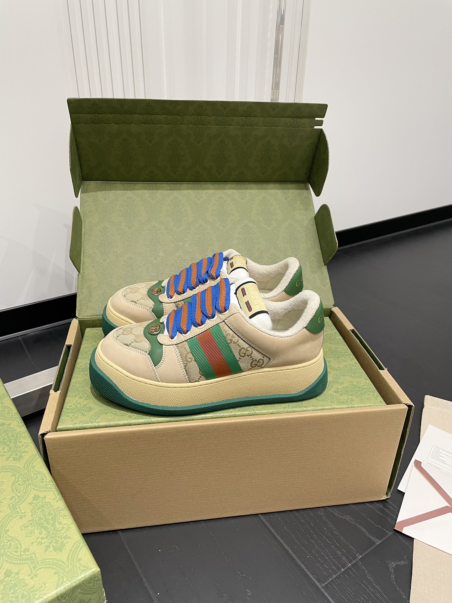 NO:592950,Gucci Screener series, chubby classic old floral fabric, women's size 35-40, men's size 39-44, casual shoes/sports shoes, gucci, sneakers19860909Gucci Screener系列 小胖丁 经典老花布 女款35-40码 男码39-44码,休闲鞋/运动鞋,gucci,sneakers,Women's Shoes