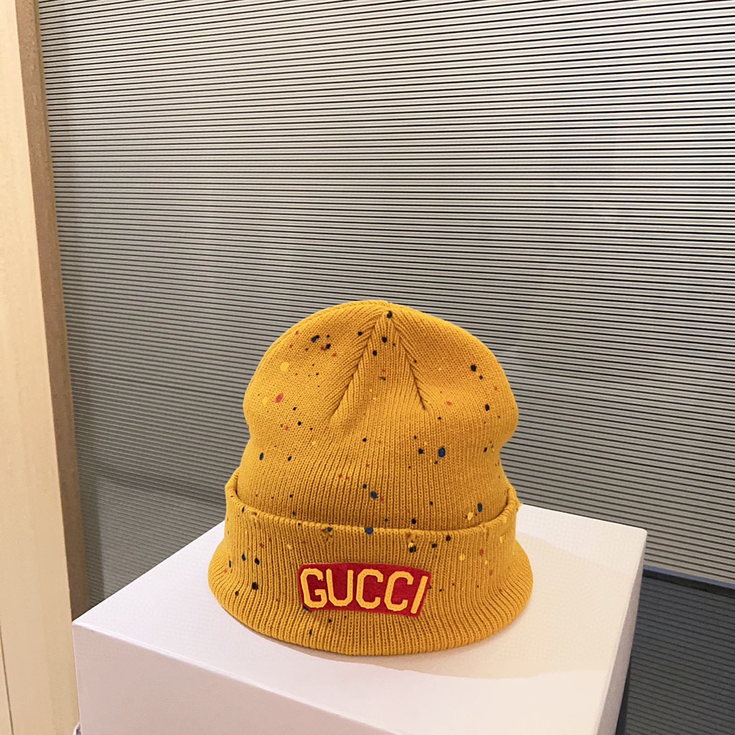 Gucci Hats Knitted Hat Unisex Women Knitting Fall/Winter Collection
