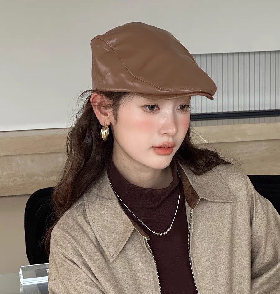 [Chrome Hearts Hats]Equipped with dust bag [Croxin] 2025 New Leather British M