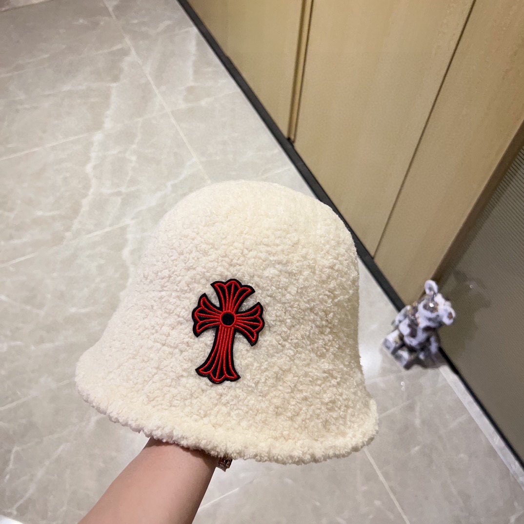 [Chrome Hearts Hats]Equipped with dust bag [Croxin] 2025 new lamb wool men