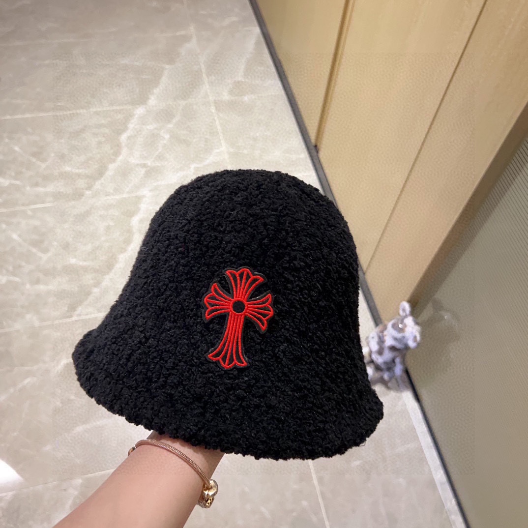 [Chrome Hearts Hats]Equipped with dust bag [Croxin] 2025 new lamb wool men