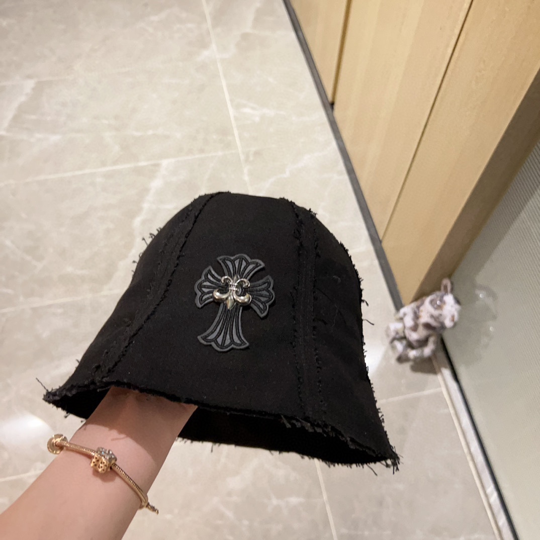 [Chrome Hearts Hats]Equipped with dust bag [Croxin] 2025 new distressed fisher