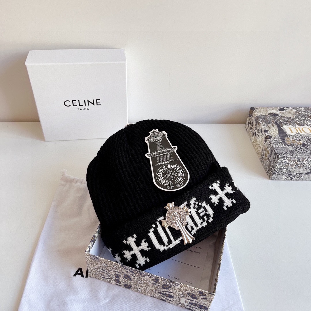 [Chrome Hearts Hats]Very easy to match when going out on the street
