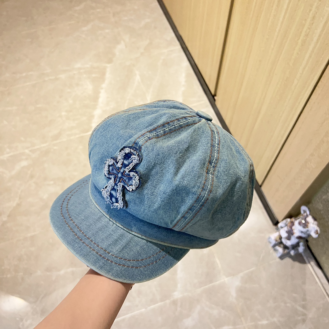 [Chrome Hearts Hats]Equipped with dust bag [Croxin] 2025 new four-season denim