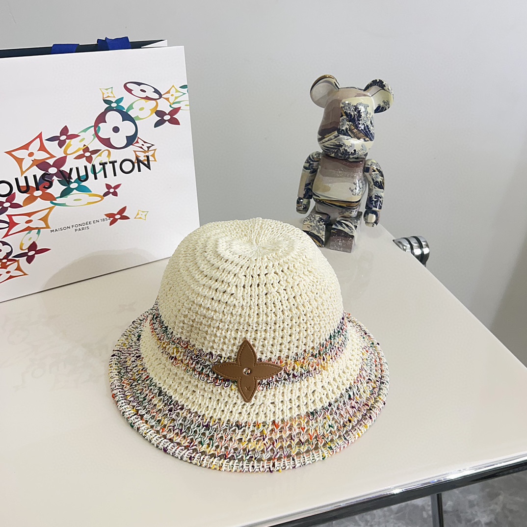 NO:196487,Special dust bag [LV Louis Vuitton] summer woven color-blocking sunshade fisherman hat, romantic beach style!  versatile men and women ~ a hat with closed eyes, fisherman hat baseball hat knit hat, hat, louis vuitton, louis vuitton, espadrilles, hats19860909特配防尘袋【LV路易威登】夏款编织拼色遮阳渔夫帽 浪漫沙滩款！ 百搭男女款～闭眼入的一款帽子渔夫帽棒球帽针织帽,帽子,louis vuitton,louis vuitton,espadrilles,hats,hat