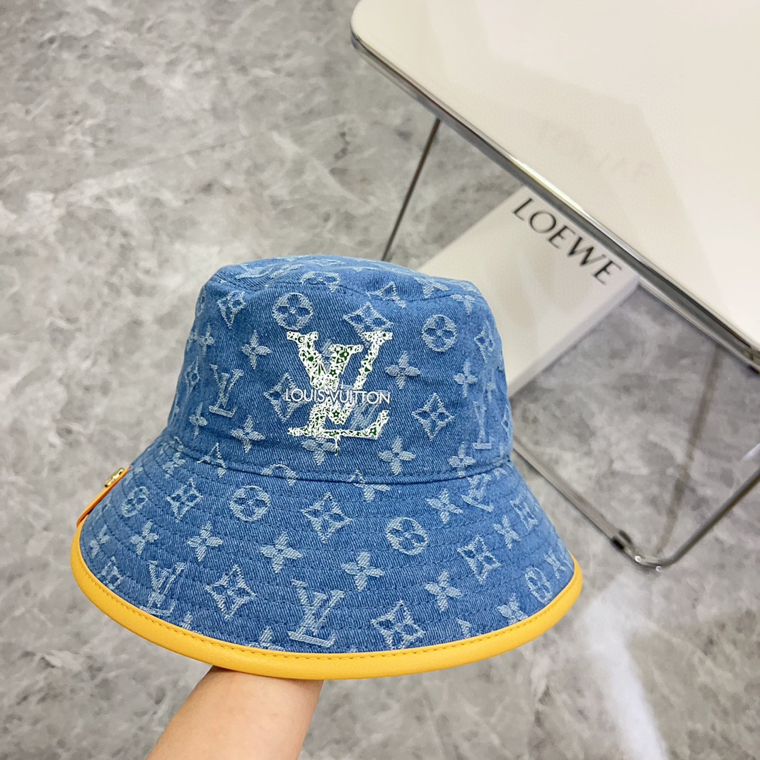 NO:204071,Special offer with dust bag. [LV Louis Vuitton] New leather-edged denim fisherman hat, big brands shipped simultaneously ~ Summer street delivery single product hat Fisherman hat Baseball hat Knit hat, hat, louis vuitton, louis vuitton, espadrilles, hats19860909特价配防尘袋.【LV路易威登】新款皮边牛仔渔夫帽,大牌同步出货～夏季出街单品帽子渔夫帽棒球帽针织帽,帽子,louis vuitton,louis vuitton,espadrilles,hats,hat