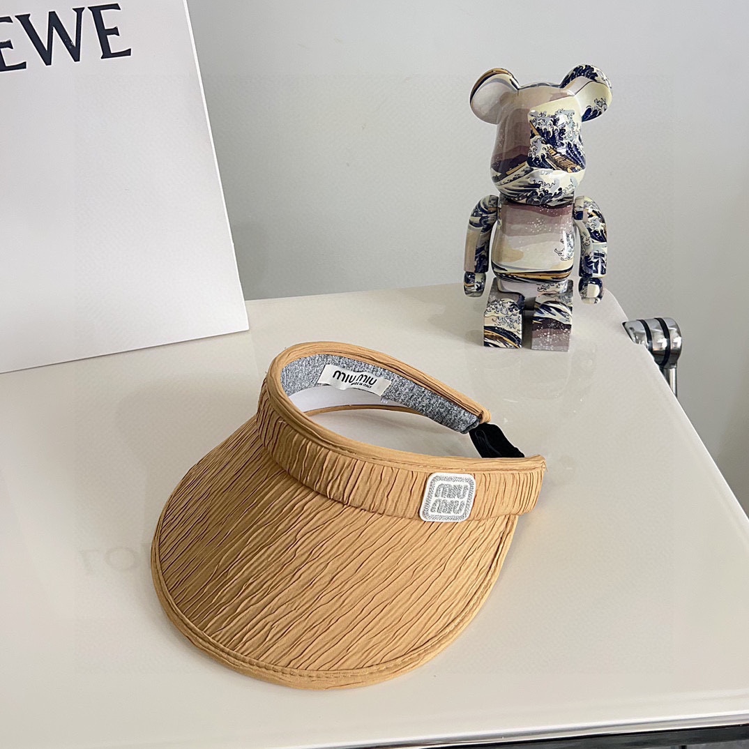 NO:205941,Special dust bag [MIUMIU] New summer pleated sun hat empty top hat Light luxury temperament style ~ Hat Fisherman's hat Baseball hat Knitted hat, hat, miumiu, espadrilles, hats19860909特配防尘袋【MIUMIU缪缪】夏季新款褶皱遮阳帽空顶帽 轻奢气质款～帽子渔夫帽棒球帽针织帽,帽子,miumiu,espadrilles,hats,hat