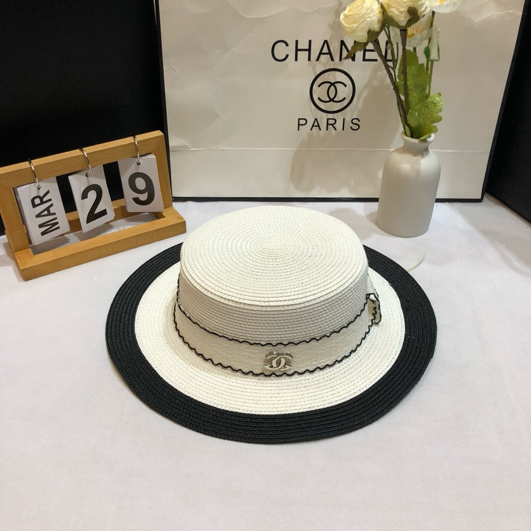 NO:207905,Special offer with dust bag. [CHANEL Chanel] New color-blocking big-name vacation sunbasin hat straw hat, street travel items hat straw hat fisherman hat baseball hat, hat, chanel, chanel, espadrilles, hats19860909特价配防尘袋.【CHANEL香奈儿】新款拼色大牌度假遮阳盆帽草帽,出街旅行单品帽子草帽渔夫帽棒球帽,帽子,chanel,chanel,espadrilles,hats,hat