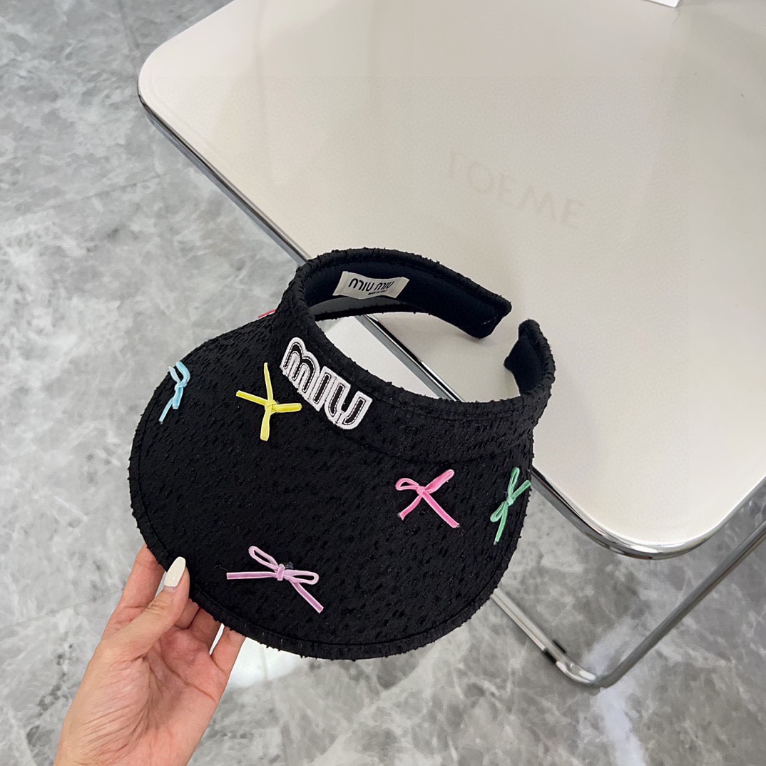 NO:208587,Special dust bag [MIUMIU] New summer bow playful sun hat empty top hat Unique design, summer selection of hats, straw hats, fisherman hats, baseball hats, hats, miumiu, espadrilles, hats19860909特配防尘袋【MIUMIU缪缪】夏季新款蝴蝶结俏皮遮阳帽空顶帽 独特设计,夏日精选帽子草帽渔夫帽棒球帽,帽子,miumiu,espadrilles,hats,hat