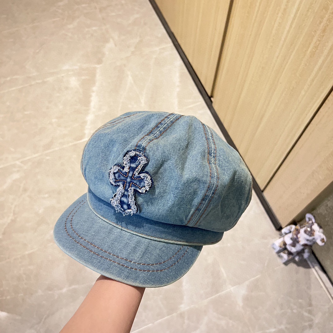 NO:215031,Special dust bag [Croxin] New four-season denim old men and women military caps, three-dimensional hat design, versatile brand ~ hat fisherman hat baseball hat knit hat, hat, chrome hearts, espadrilles, hats19860909特配防尘袋【克罗心】新款四季款牛仔做旧男女款军帽,立体帽形设计,百搭大牌～帽子渔夫帽棒球帽针织帽,帽子,chrome hearts,espadrilles,hats,hat