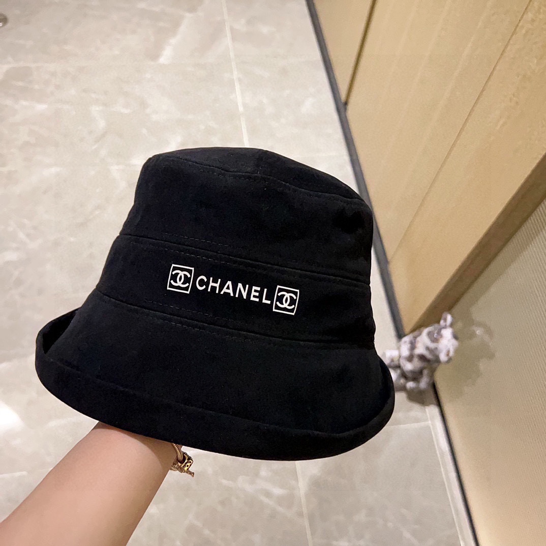 配防尘袋CHANEL香奈儿2024新款加厚款小香简约渔夫帽超好搭配赶紧入手！