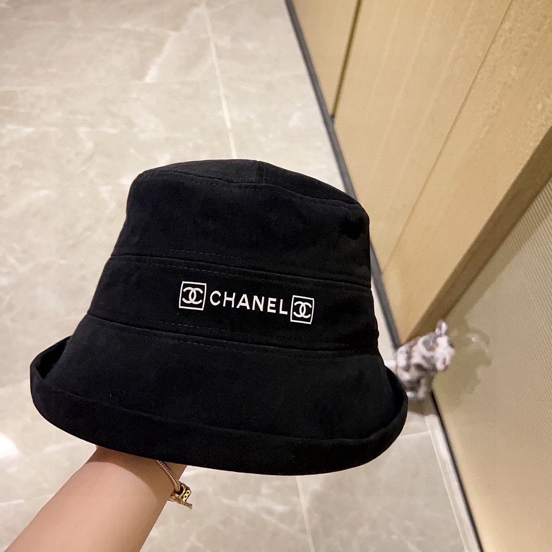 配防尘袋CHANEL香奈儿2024新款加厚款小香简约渔夫帽超好搭配赶紧入手！