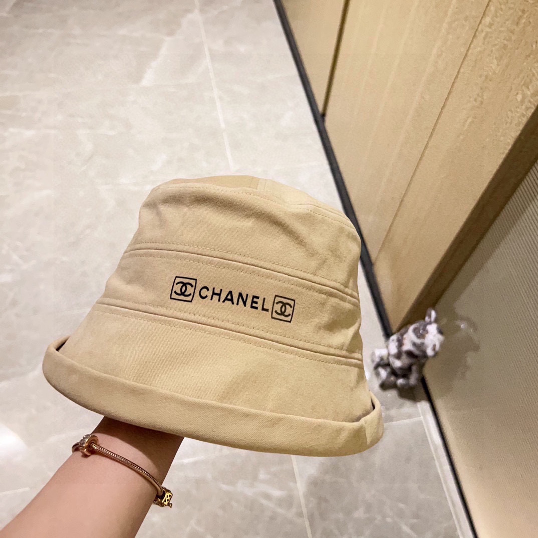 配防尘袋CHANEL香奈儿2024新款加厚款小香简约渔夫帽超好搭配赶紧入手！