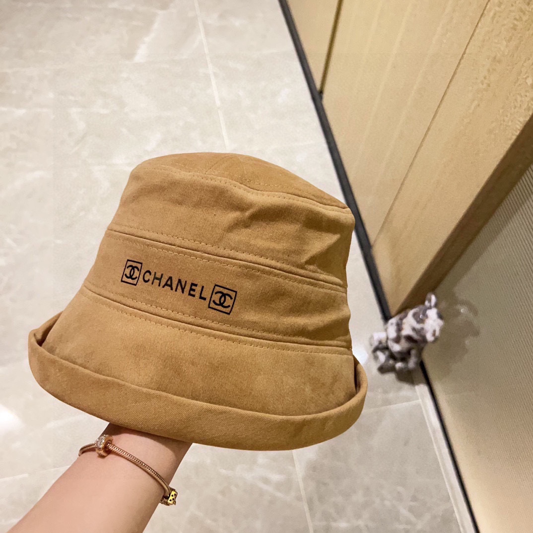 配防尘袋CHANEL香奈儿2024新款加厚款小香简约渔夫帽超好搭配赶紧入手！